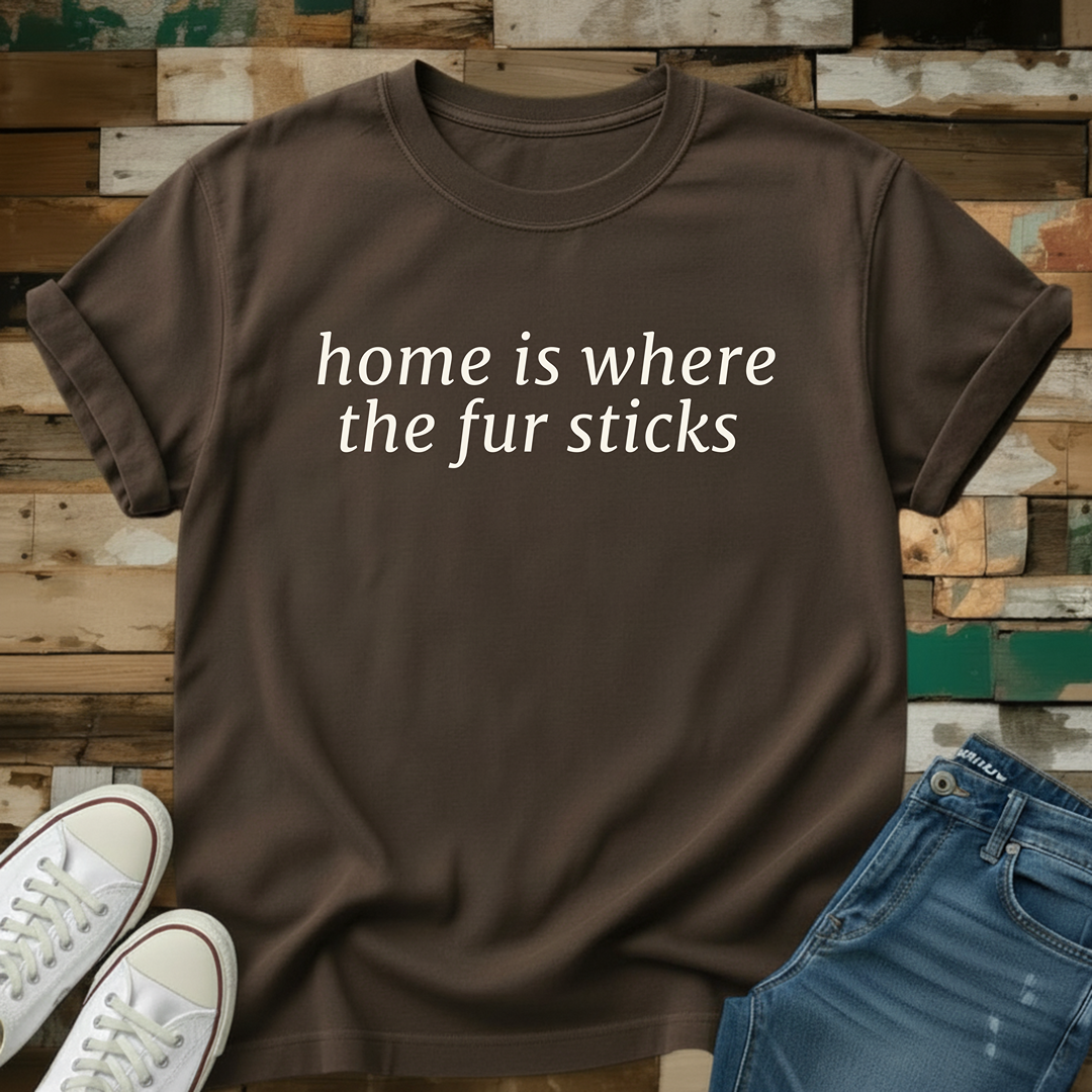 Home Is Where The Fur Sticks T-Shirt