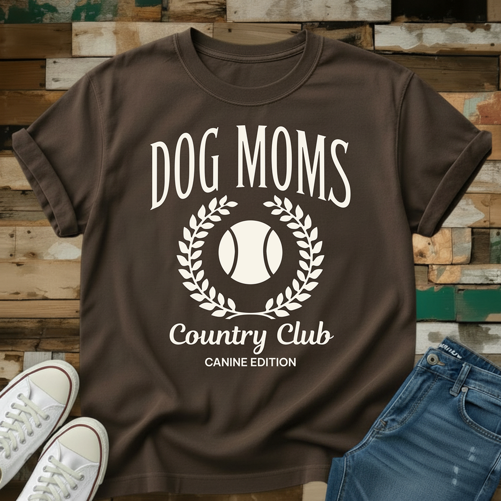 Dog Moms Country Club T-Shirt