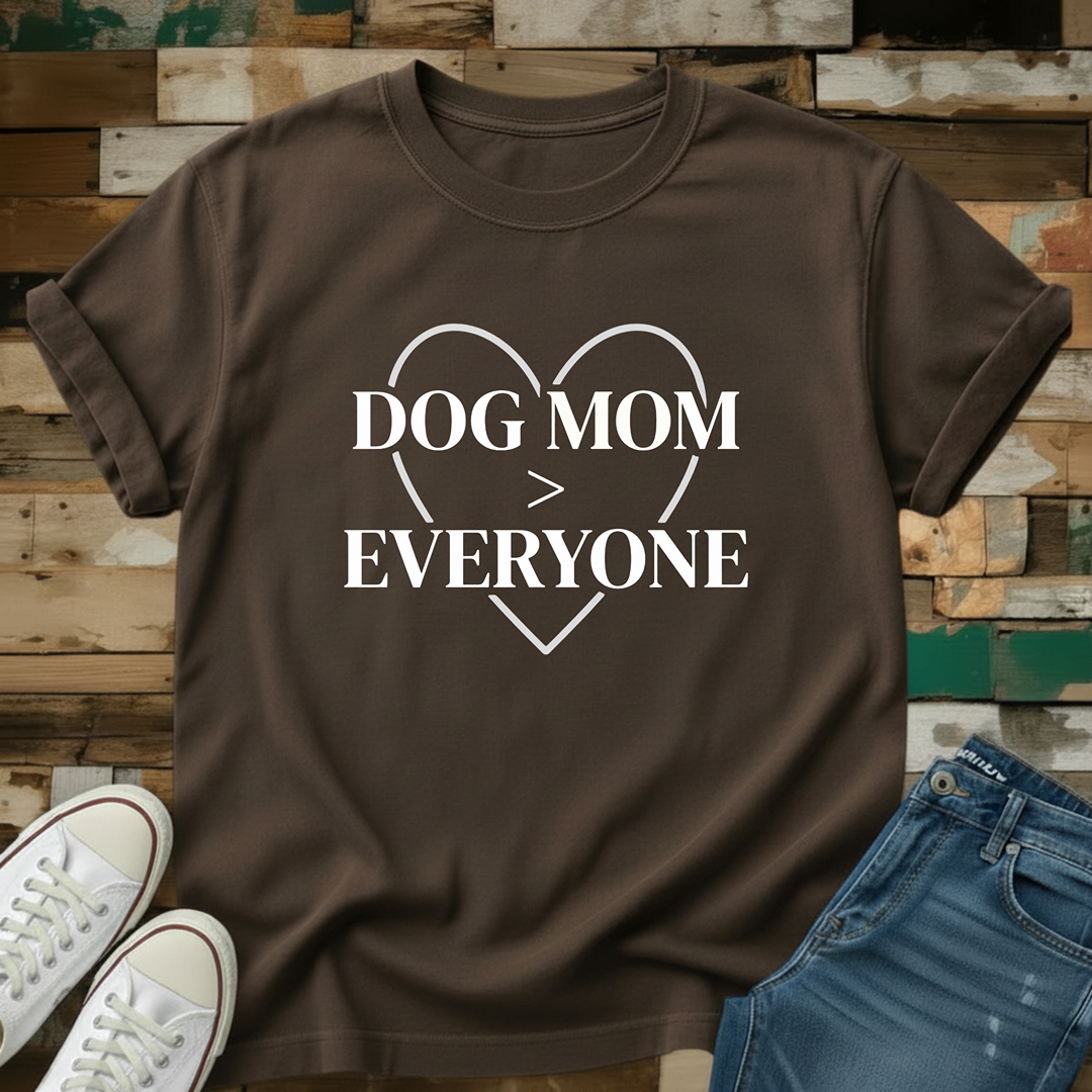 Dog Mom > Everyone Heart Silhouette T-Shirt
