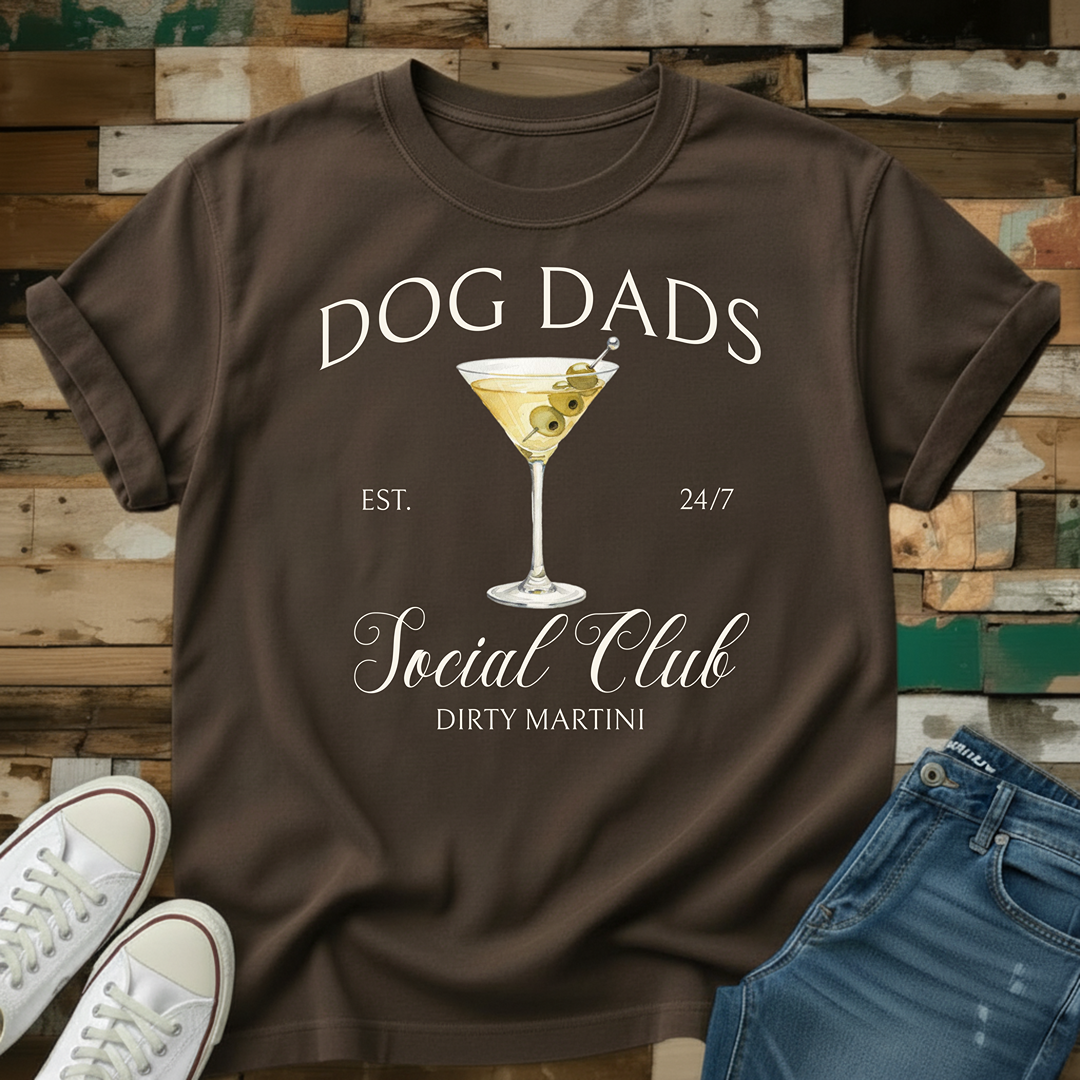 Dog Dads Dirty Martini Social Club T-Shirt