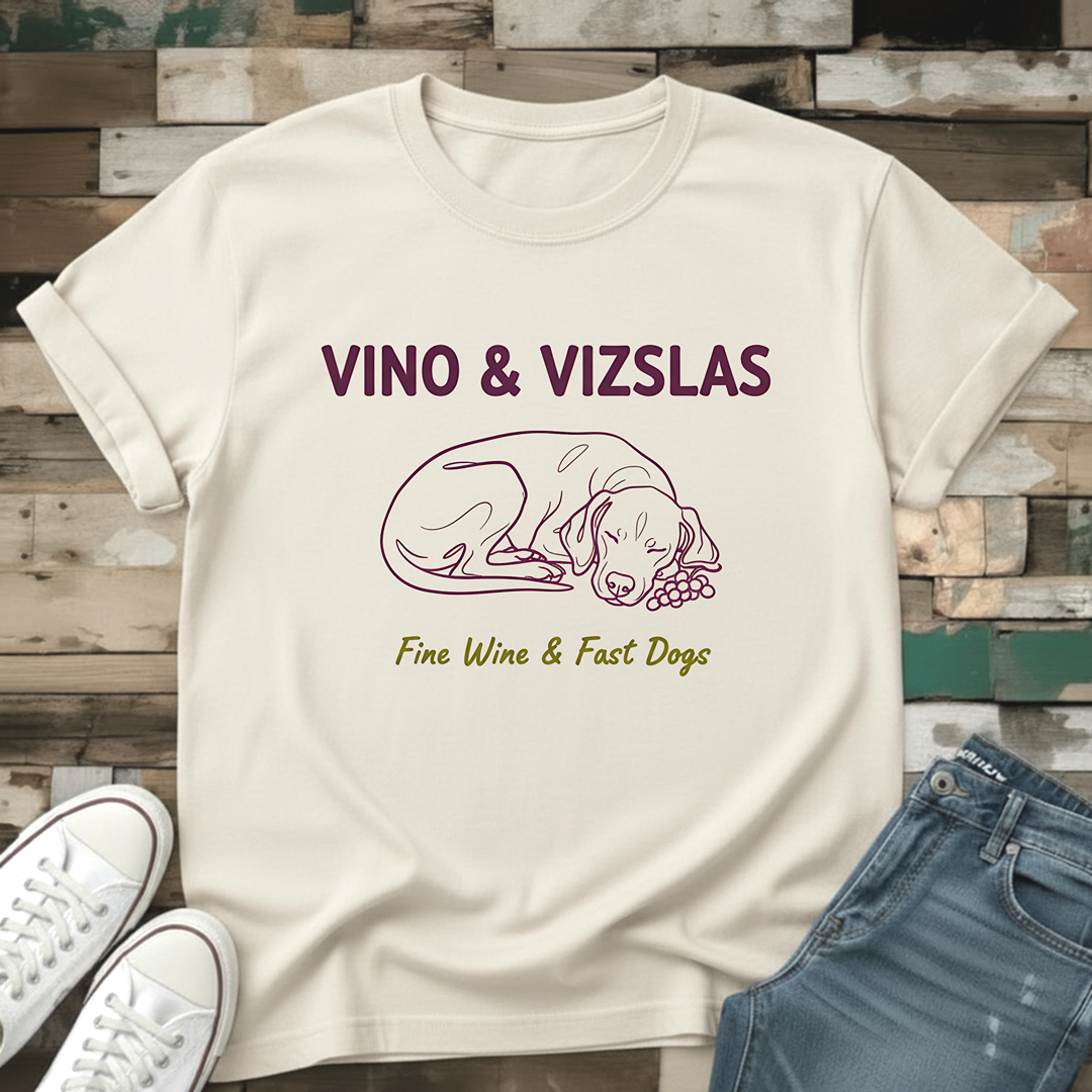 Vino & Vizslas T-Shirt