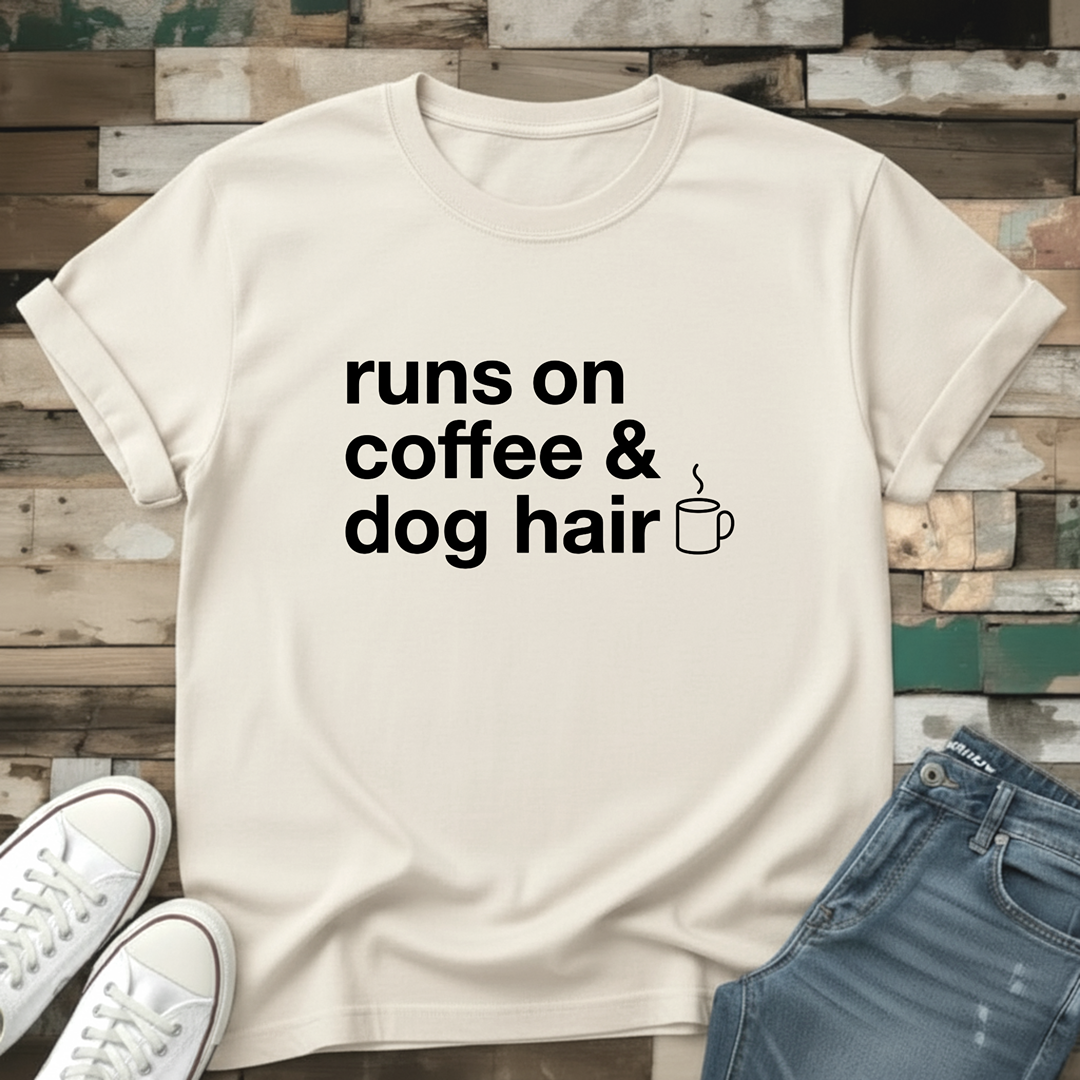 Runs On Coffee & Dog Hair T-Shirt