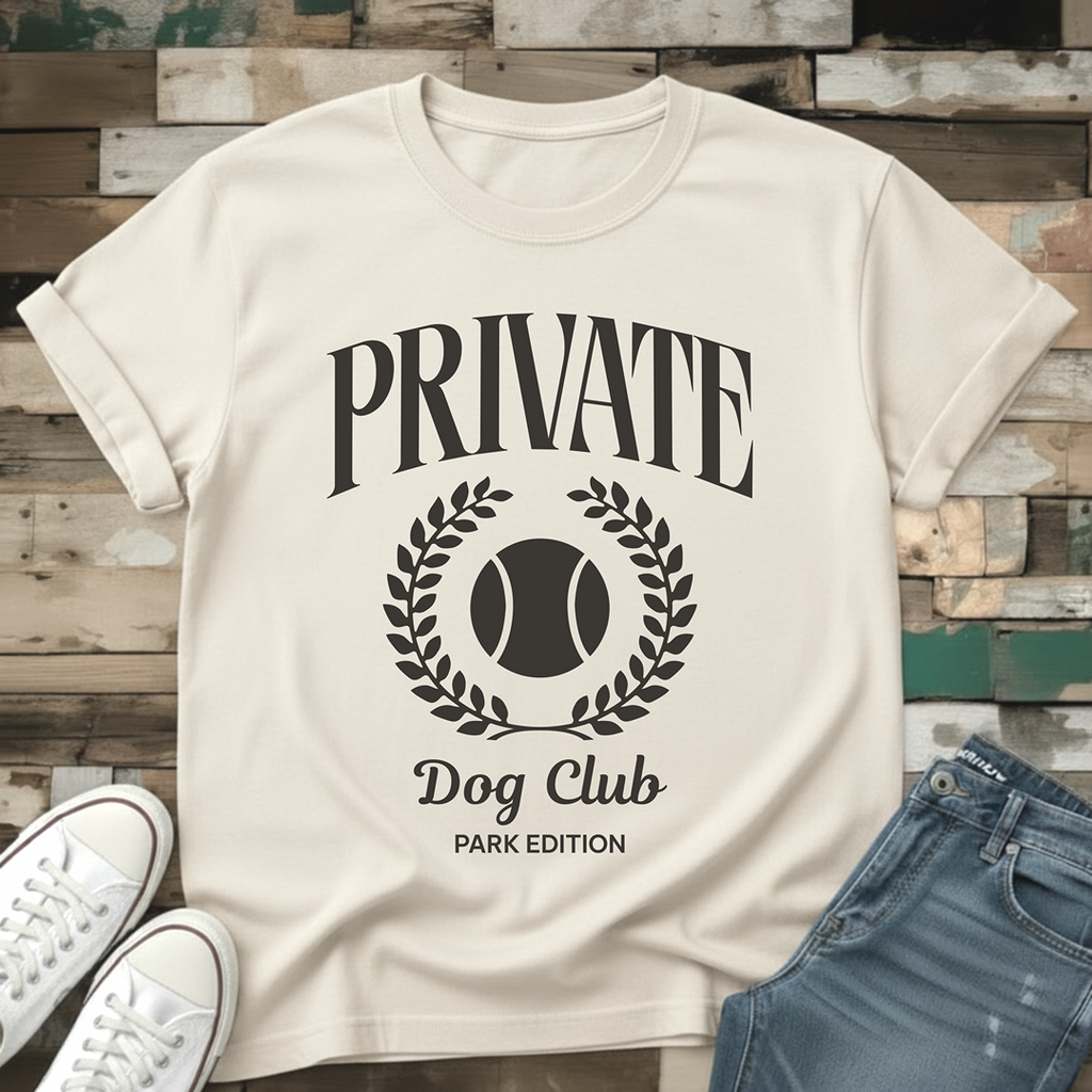 Private Dog Club (Tennis Ball) T-Shirt