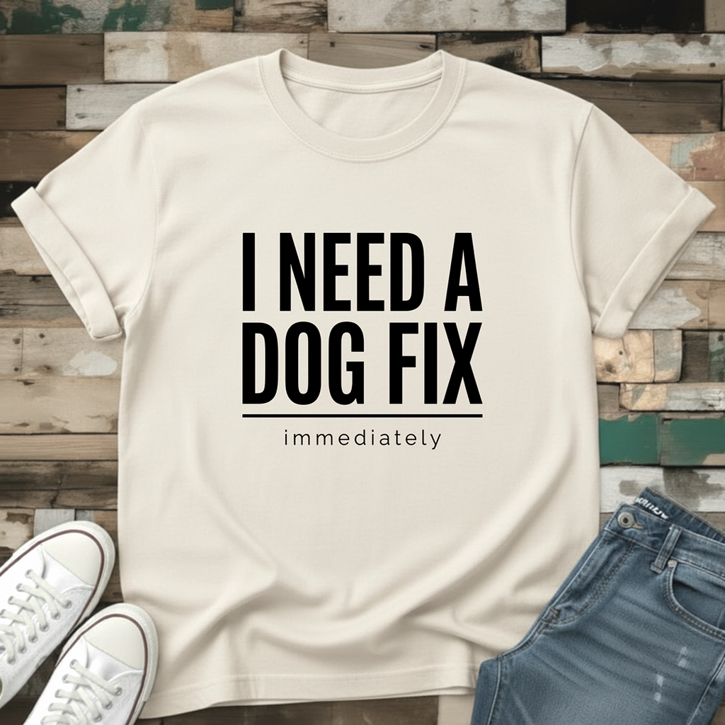 I Need A Dog Fix Immediately T-Shirt