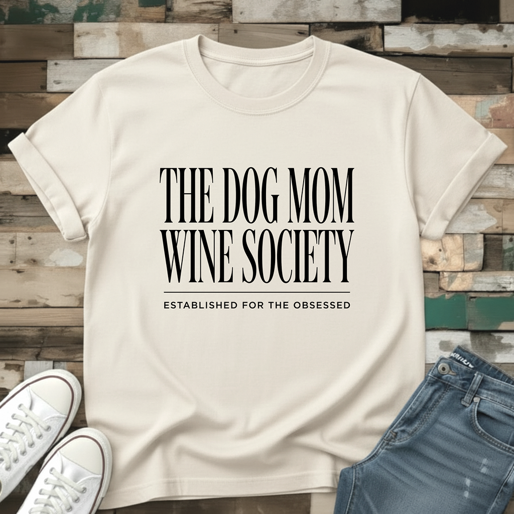 The Dog Mom Wine Society T-Shirt