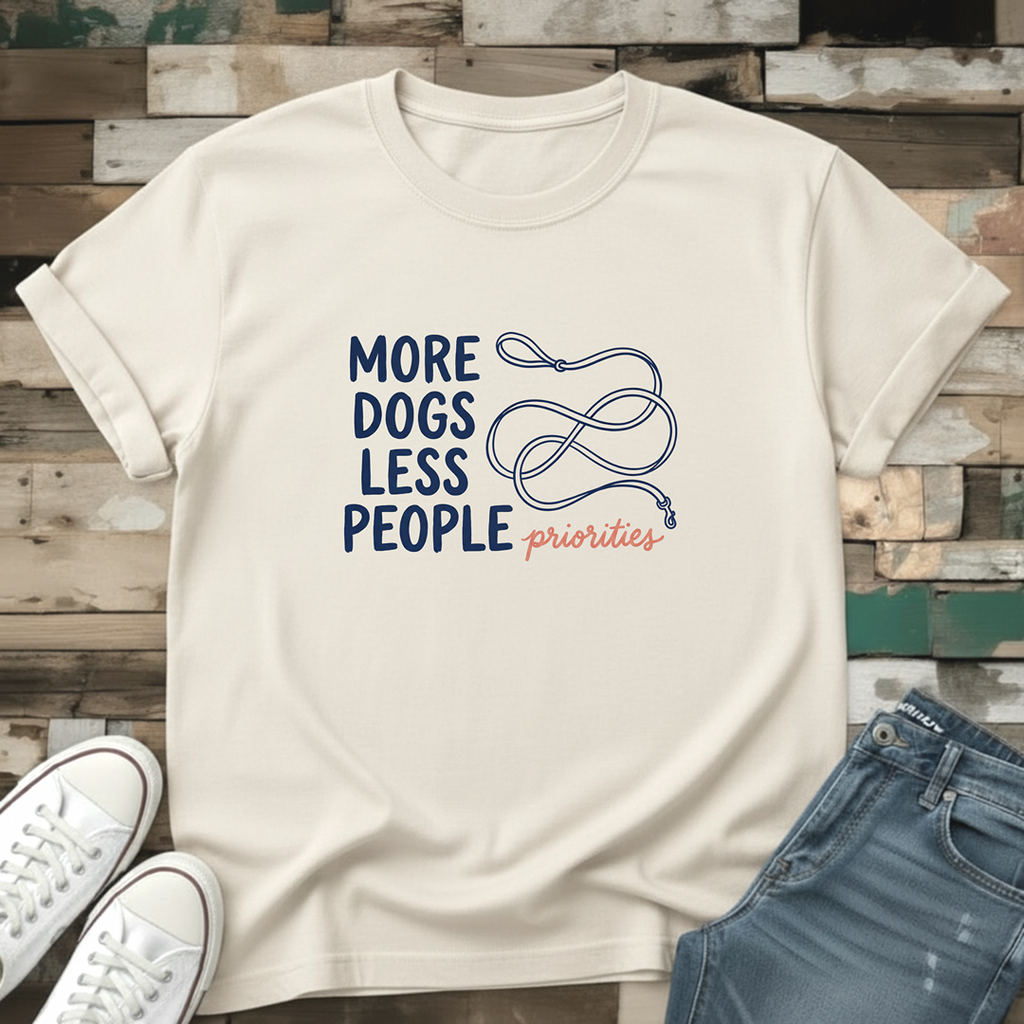More Dogs Less People T-Shirt
