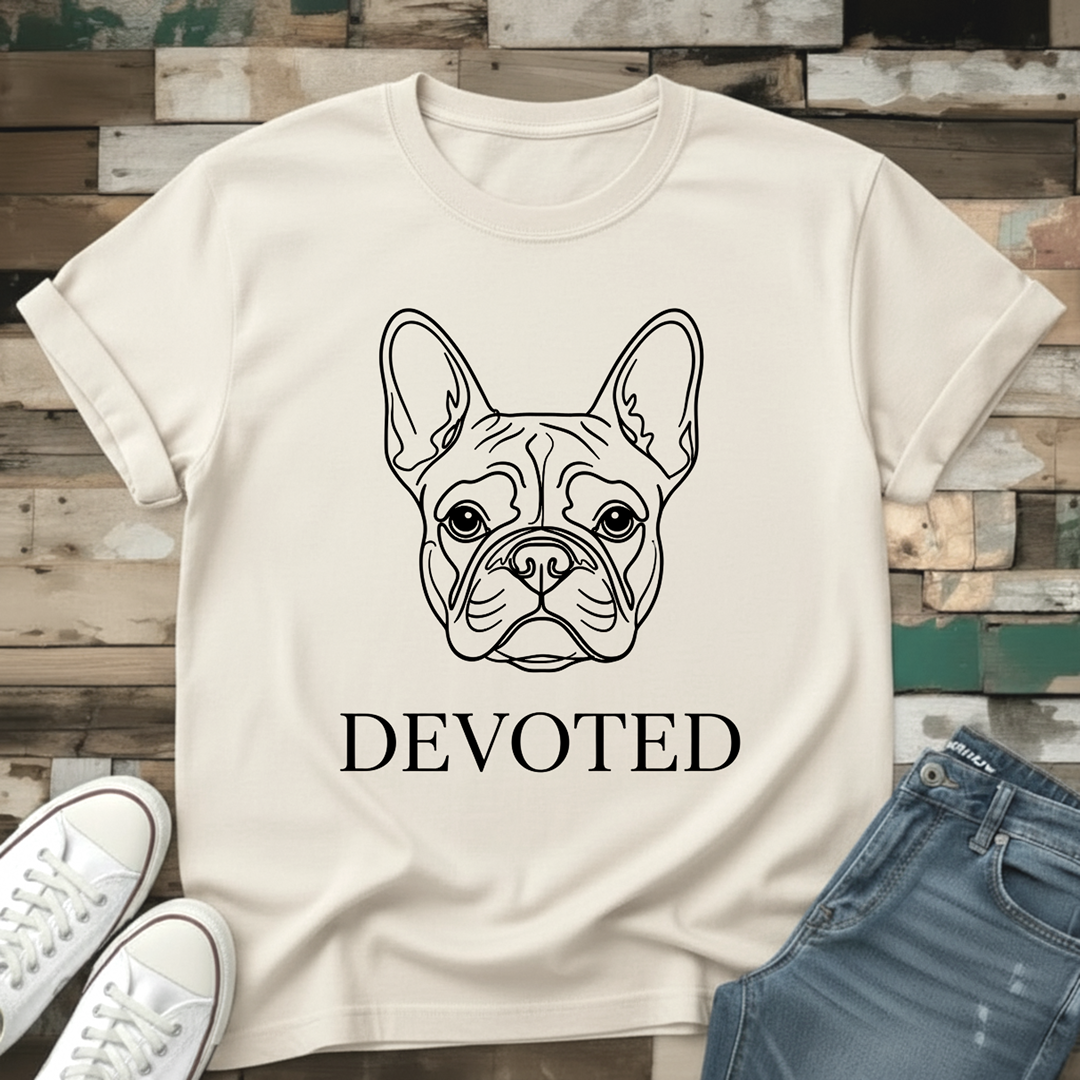 Devoted--French Bulldog T-Shirt