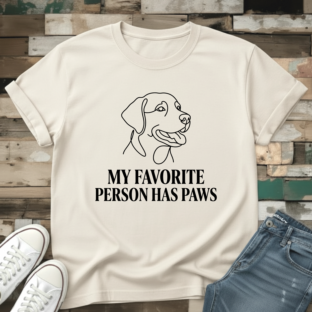 My Favorite Person Has Paws T-Shirt