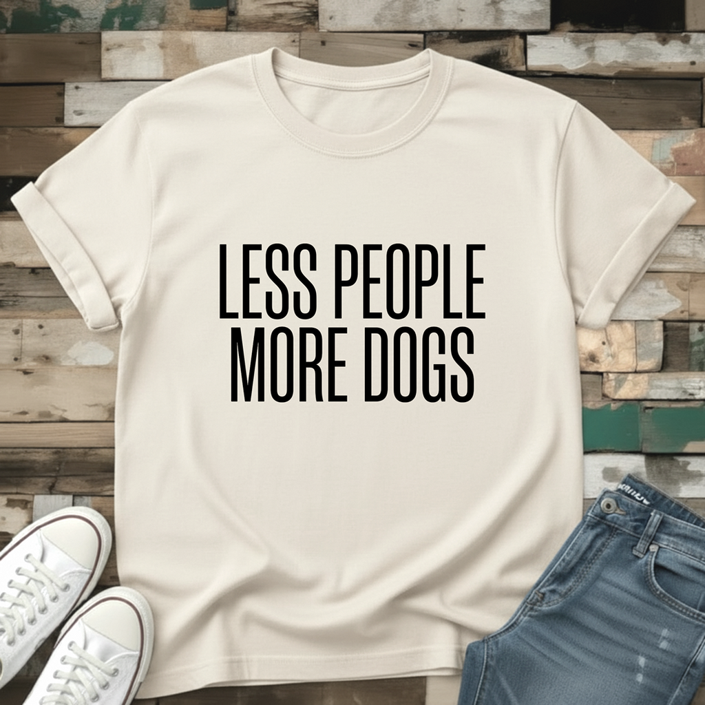 Less People More Dogs T-Shirt