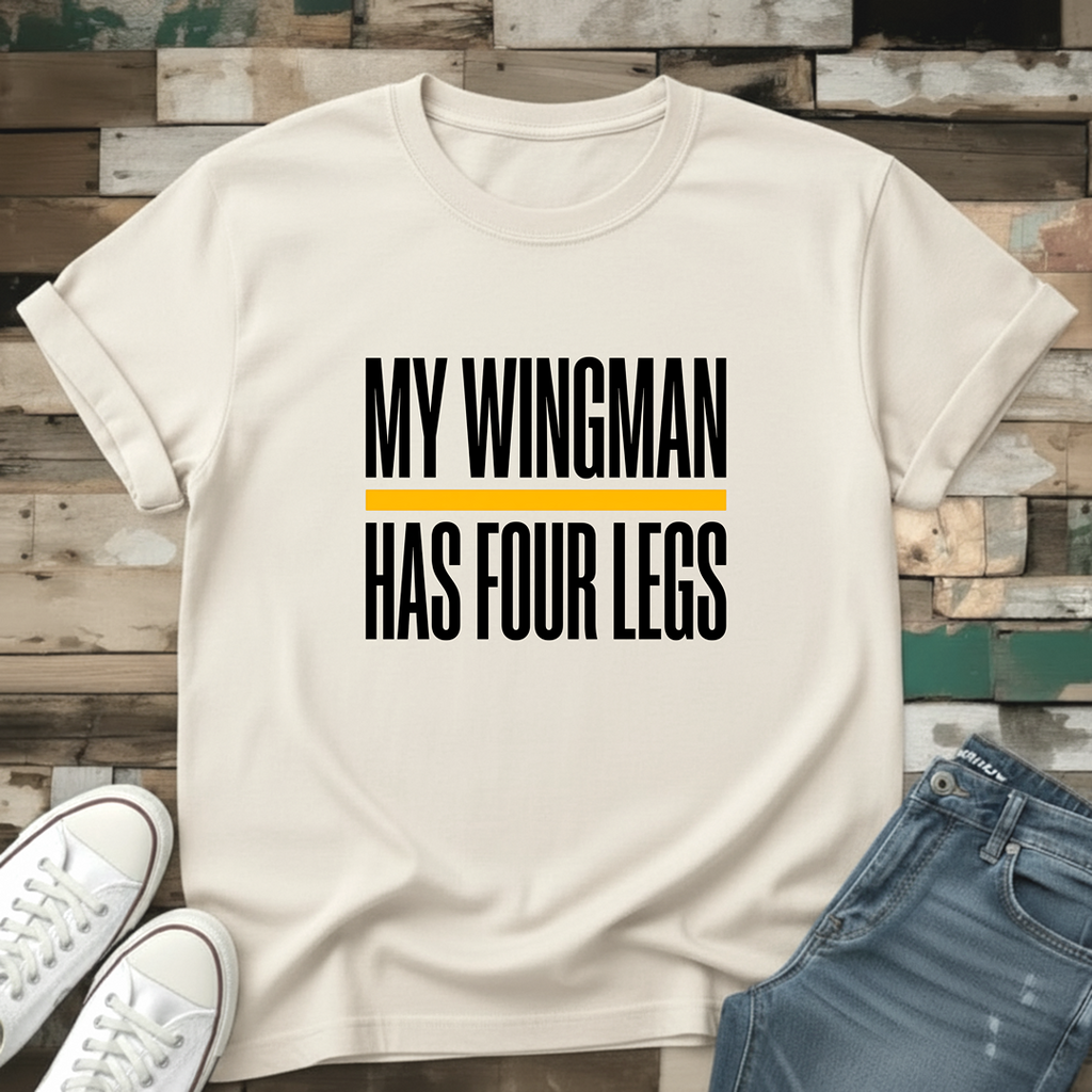 My Wingman Has Four Legs T-Shirt
