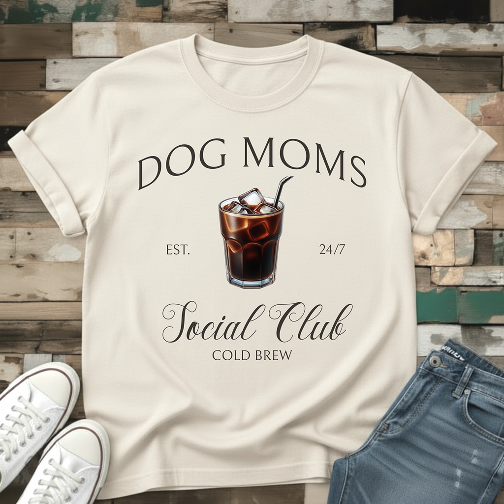 Dog Moms Cold Brew Social Club T-Shirt