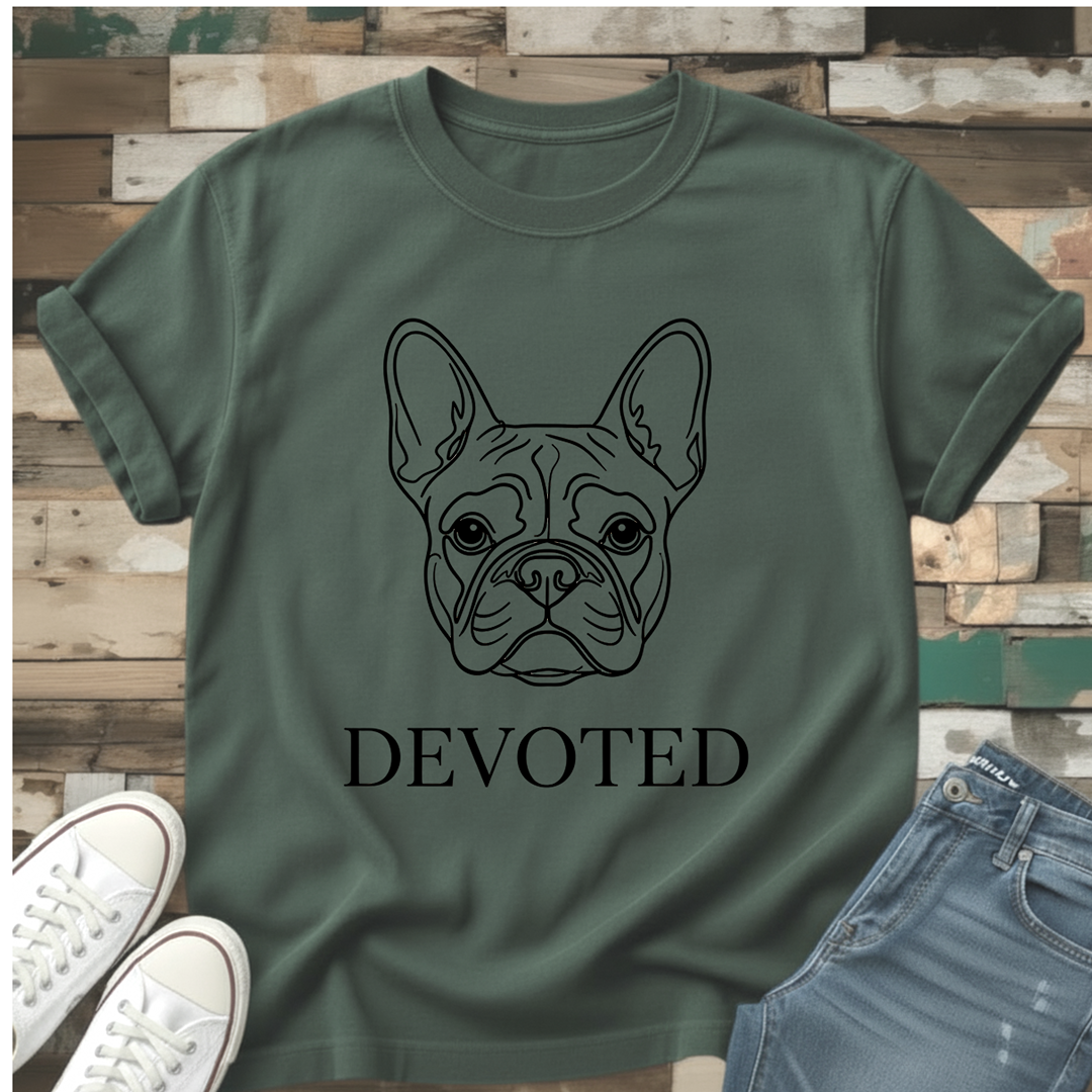 Devoted--French Bulldog T-Shirt
