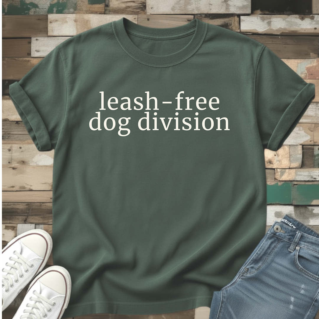 Leash-Free Dog Division T-Shirt