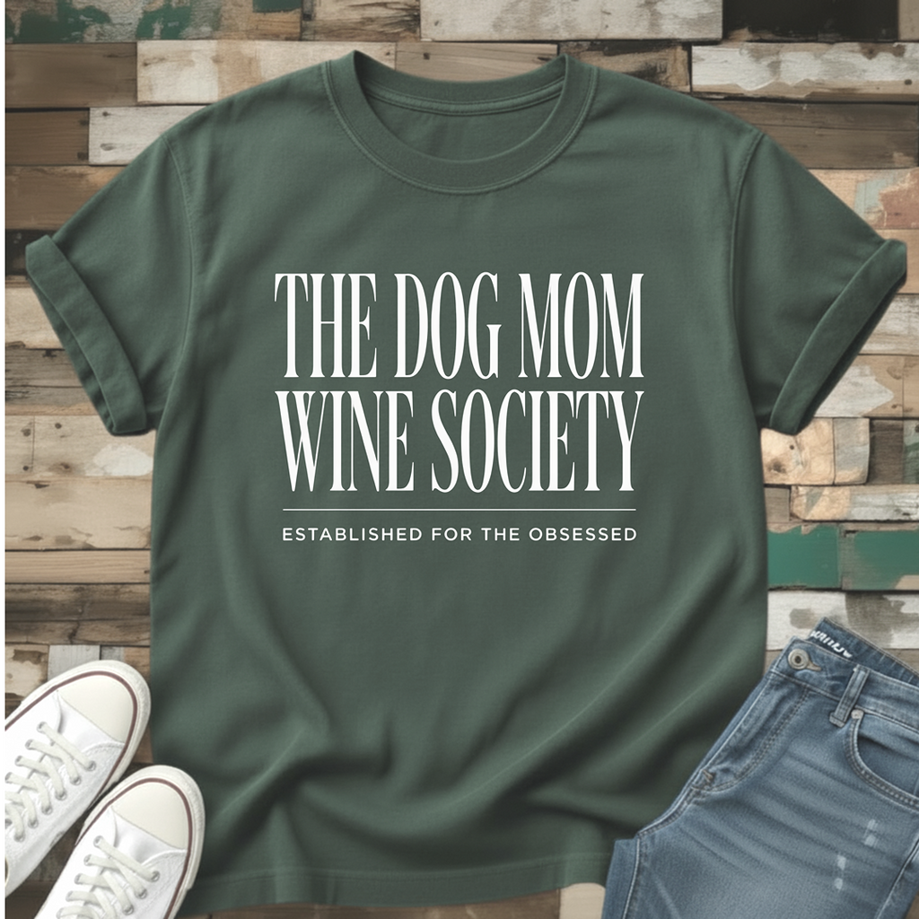 The Dog Mom Wine Society T-Shirt