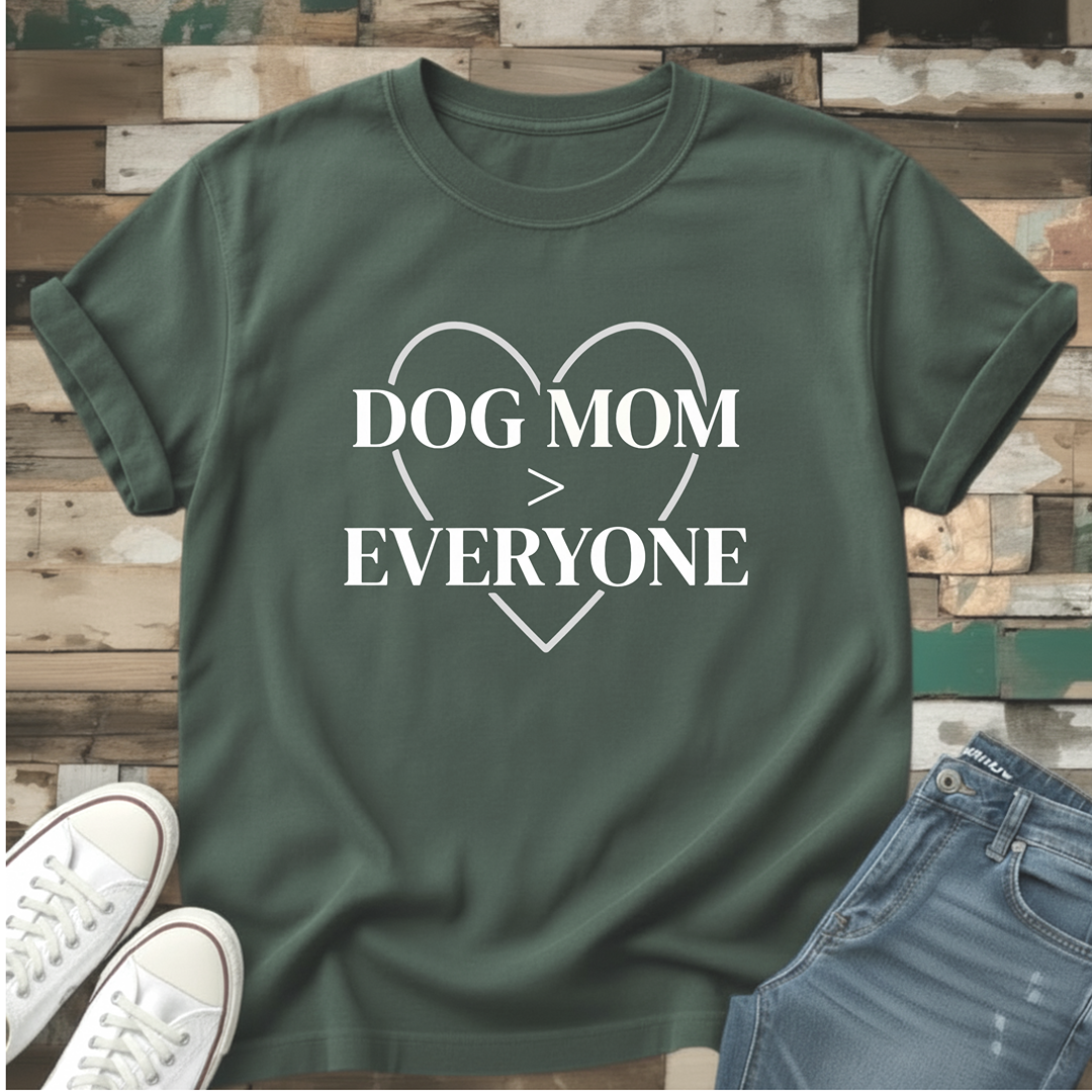 Dog Mom > Everyone Heart Silhouette T-Shirt