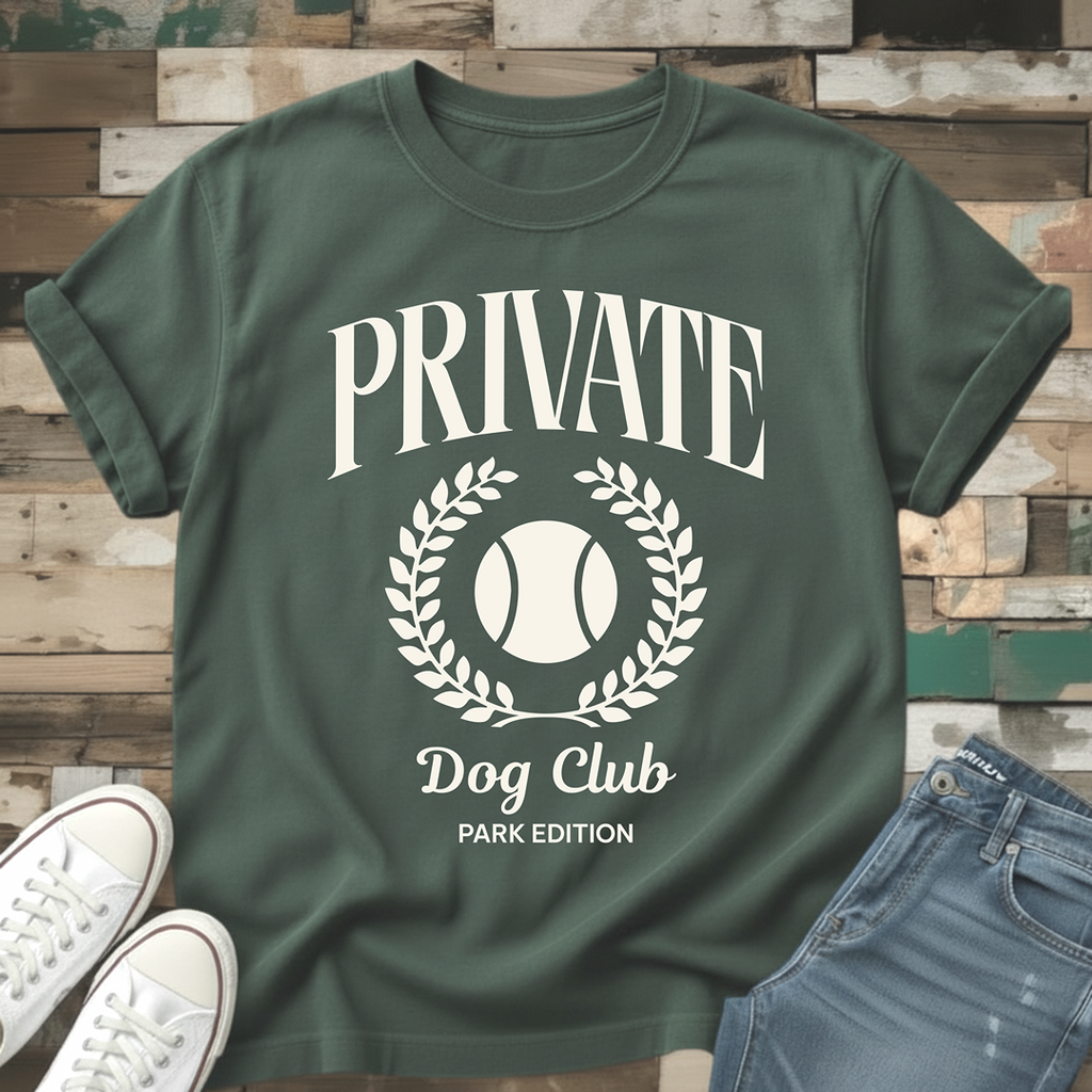 Private Dog Club (Tennis Ball) T-Shirt