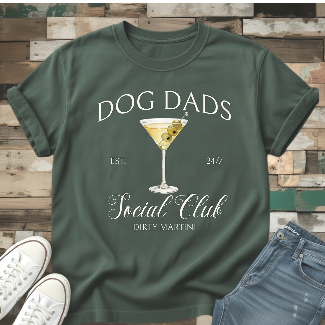 Dog Dads Dirty Martini Social Club T-Shirt