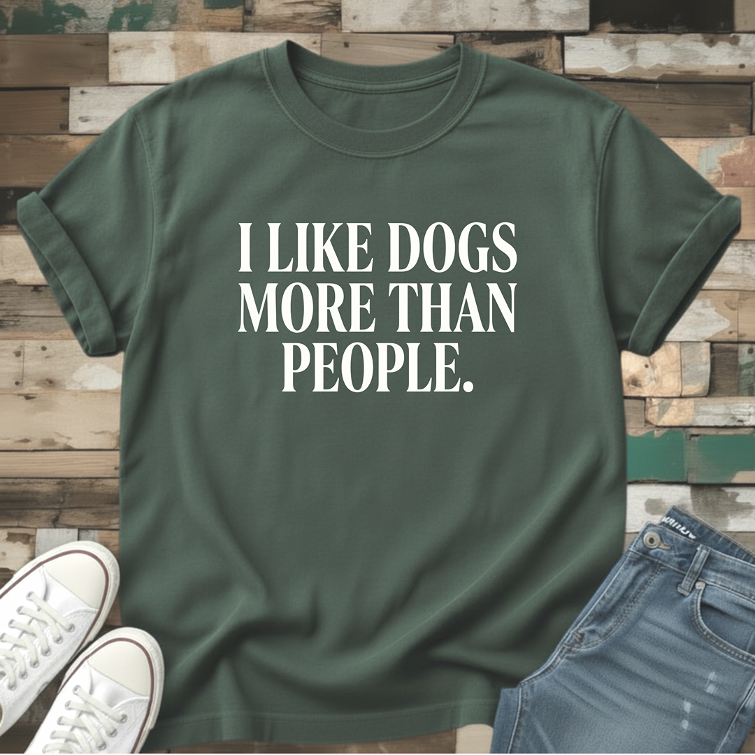 I Like Dogs More Than People T-Shirt