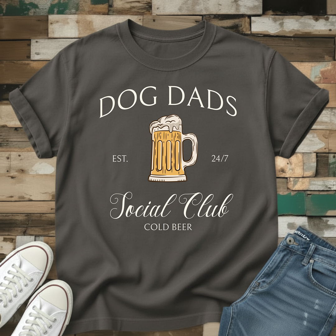 Dog Dads Cold Beer Social Club T-Shirt