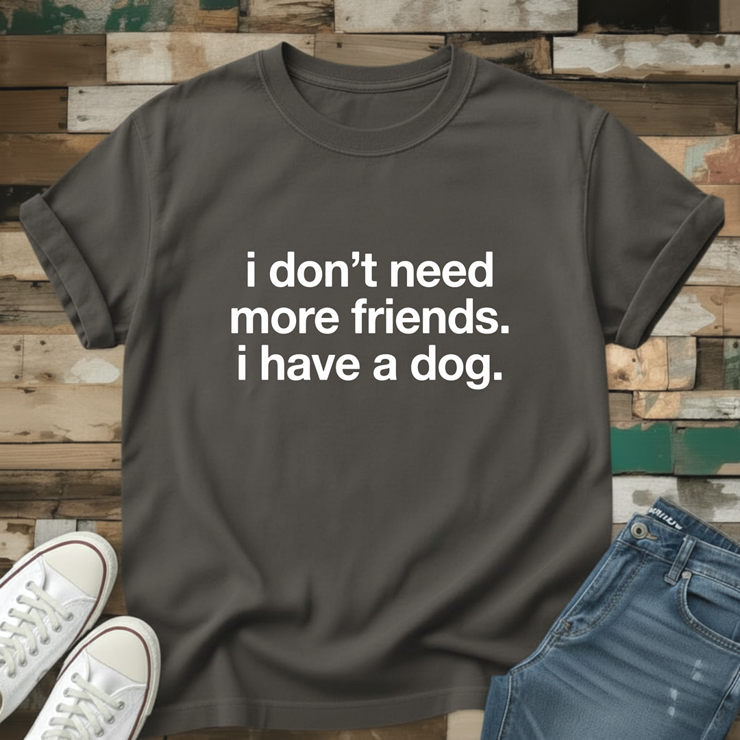 I Don't Need More Friends. I Have A Dog T-Shirt