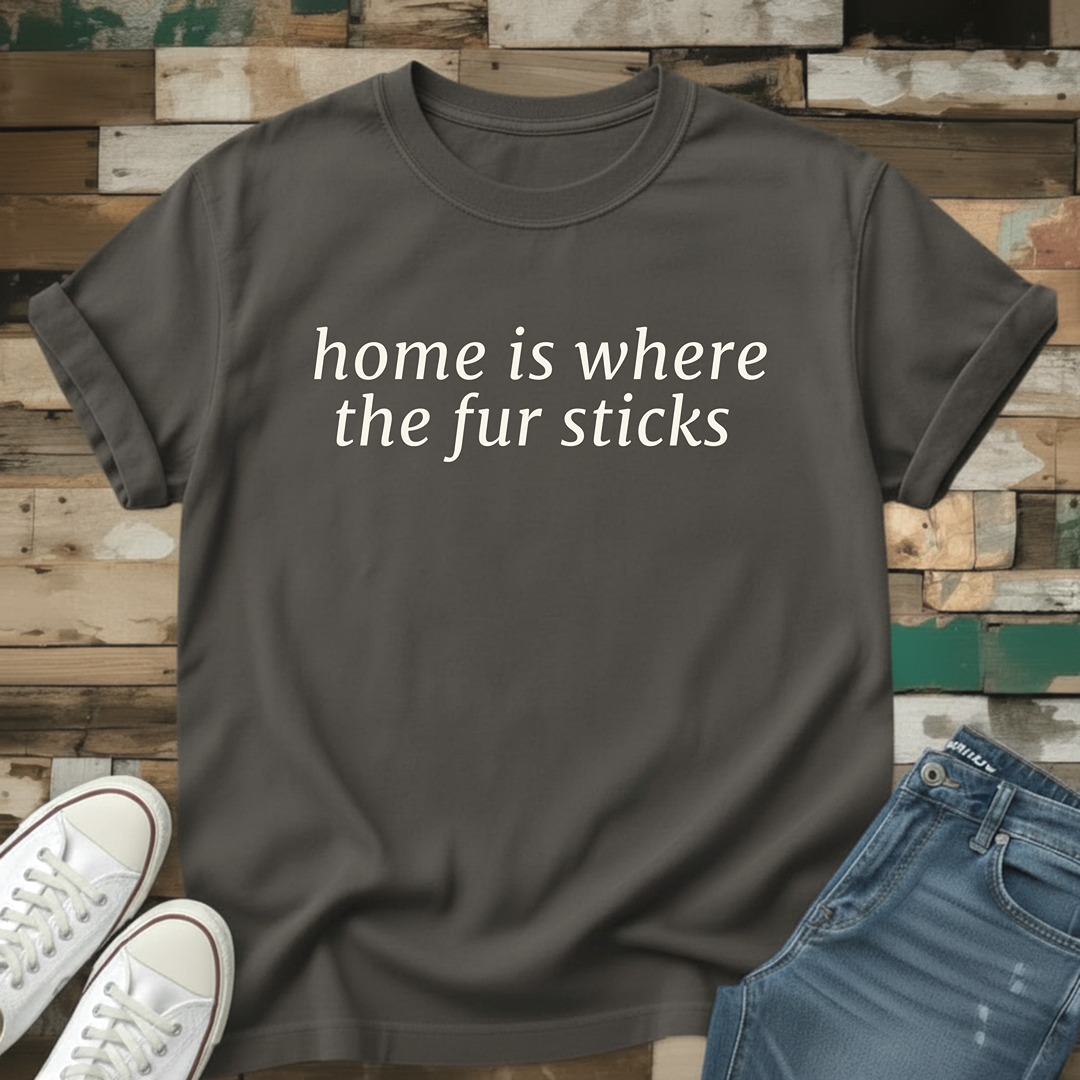 Home Is Where The Fur Sticks T-Shirt