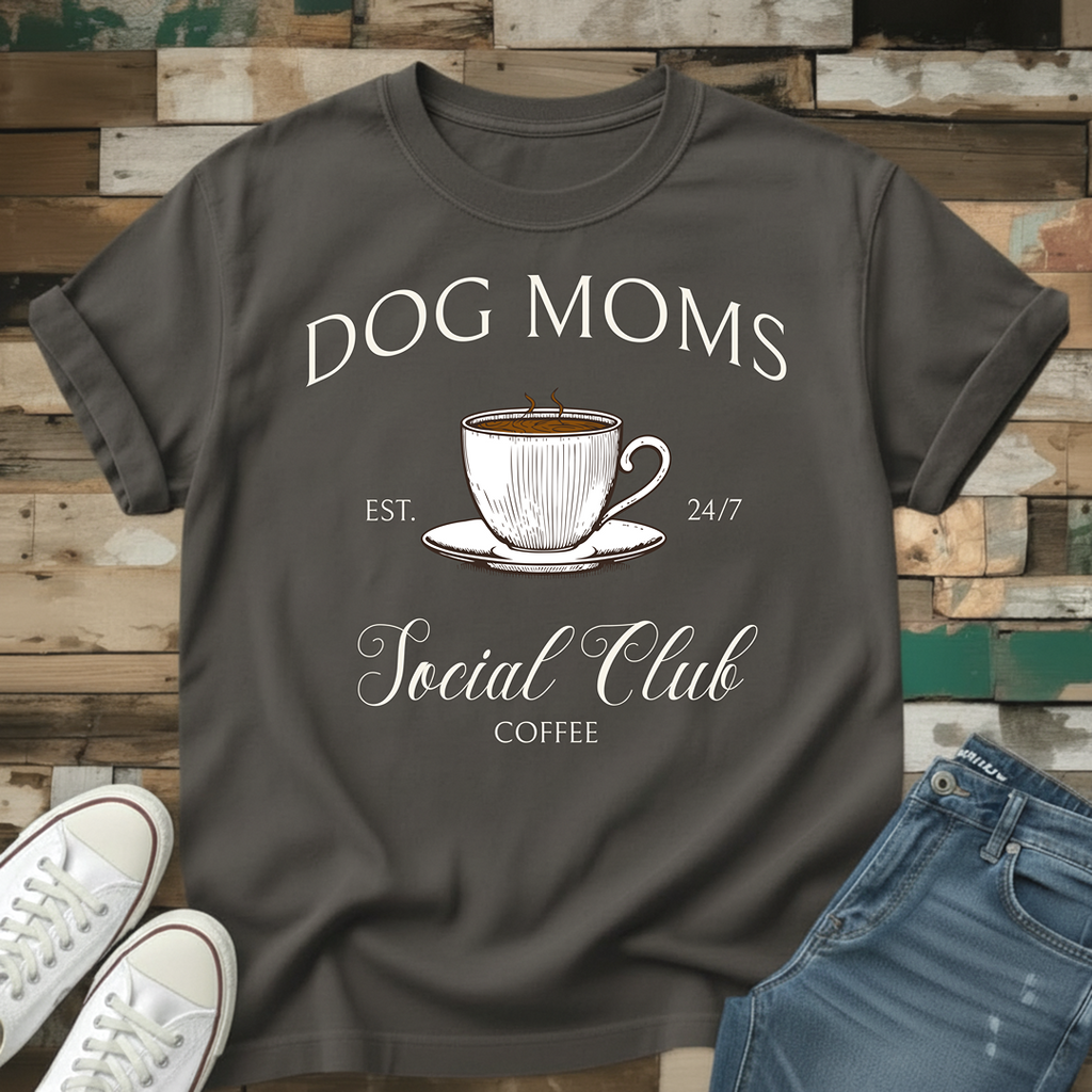 Dog Moms Coffee Social Club T-Shirt